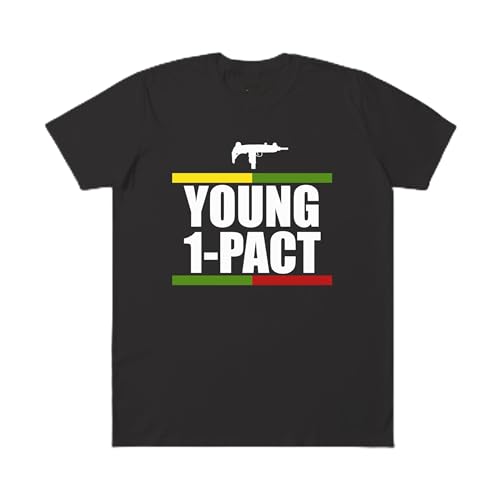 T-Shirt Streetwear Homme Young 1-Pact – Tee Shirt Rap Urbain – Style Hip-Hop & Culture Street...