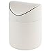 Produktbild APS 40801 Tischrestebehälter aus Edelstahl, Abfallbehälter, Mülleimer, Creme White, Ø 12 cm, H: 17 cm