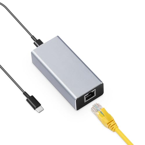 POE-zu-Typ-C-Konverter, IEEE802.3af/at Ethernet 10/100 Mbit/s, 22 W Ladeausgang USB C 5 V/3 A oder 9 V/2,22 A autoadaptiv, Übertragung von Daten und Strom für Smartphones/Tablets