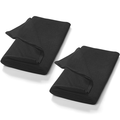 Fanfanwin 2 Pack Speaker Grill Cloth Black Speaker Fabric Covers Protective Dustproof Stereo Mesh...