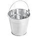 12 Pack Galvanized Metal Buckets with Handles for Party Decorations, Small Tin Pails (4.7 in)