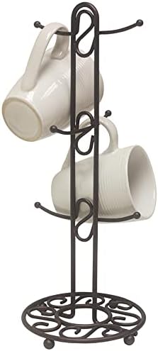 Home Basics Collection Mug Tree, Single, Bronze