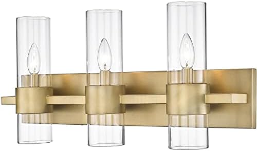 Z-Lite 343-3V-RB Lawson Vanity, 3-Light 180 Total Watts, Rubbed Brass