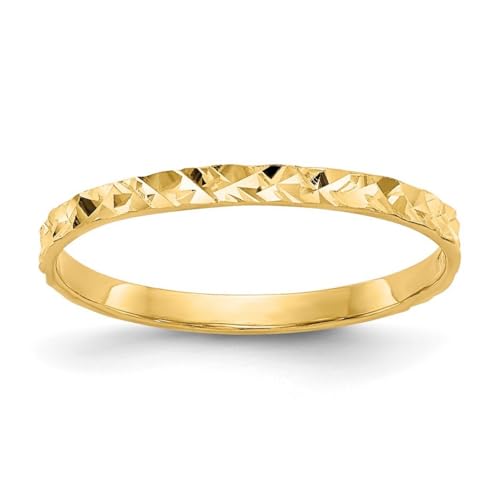 Bague en or jaune massif taille 3 ajustée pour doigts fins