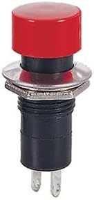CES SPST Push Button Switch RED ON-Off