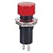 CES SPST PUSH BUTTON SWITCH RED MOMENTARY-ON NORMALLY OPEN