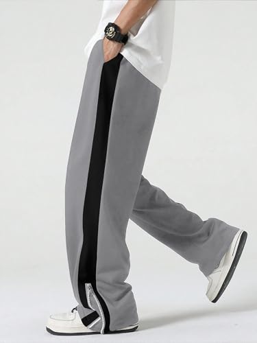 Image of Jump Cuts||Loose Fit Track Pants for Men||Lycra Blend Baggy Pants||Mens Stylish Baggy Track Pant
