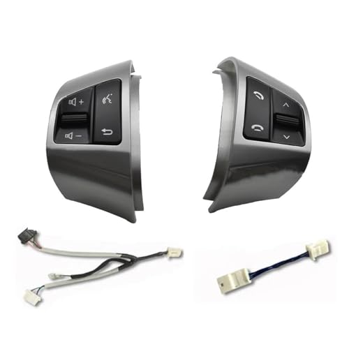 Boutons Volant Hyundai Elantra HD Commutateur Audio Bluetooth 8 Touches Éclairé Bleu Argent