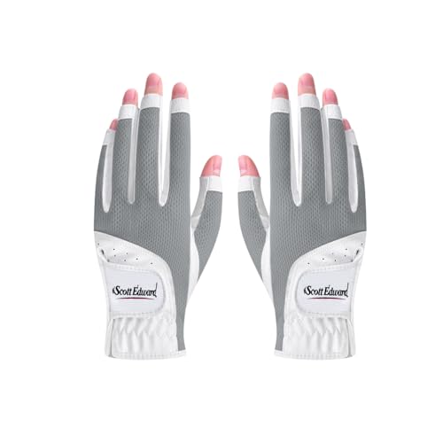 Scott Edward Women's Golf Gloves, Grey, Size 20 - image 1