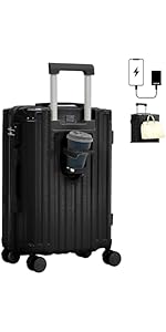Amazon | [JOYME] スーツケース USBポート付き(機内持込 / 1-4泊) 様々