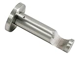 Gardinia Träger offen für Ø 25 mm edelstahl-optik 8 cm, Metall