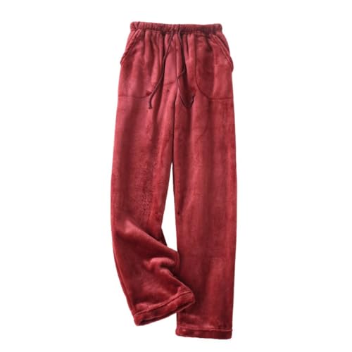 Image of codcm Womens Plaid Fluffy Pajama Pants Fuzzy Fleece Cozy Lounge Pants with Pockets Winter Warm Pj Bottoms