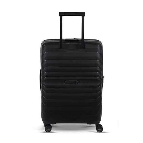 Image of Samsonite Octolite Neo Expandable 68 Cms Medium Check-in Polypropylene Hard Sided 8 Wheel Spinner Pack More Luggage /Suitcase /Trolley Bag (Black)-10 Year Global Warranty