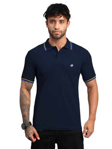 Image of Lux Nitro Men's Dry Fit Polo T-Shirt | Microfiber Sports Collar T-Shirt | Moisture Wicking, Breathable & Quick Dry | Stylish Casual & Gym Wear