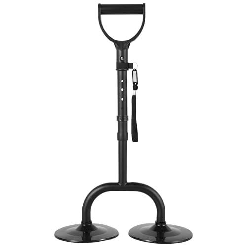 ZFLYCANP Mobility Aids Tool, Adjustable Standing Assist Supports Equipment, 52-60cm, The Dual Base Design, Made of Plastic and Silicone for Senior Elderly