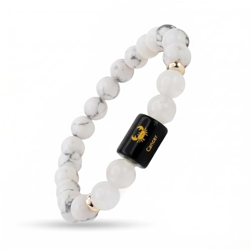 Image of ARDEN Zodiac Crystal Bracelet for Men & Women | All Rashi Crystal Bracelets | Natural Healing Stone Astrology Bracelets | Adjustable Energy Bracelet for Wealth, Positivity & Protection | Birthday Gift