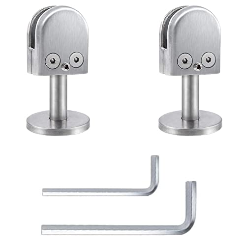 Pince à verre inox 304 réglable pour garde-corps de balcon et escalier