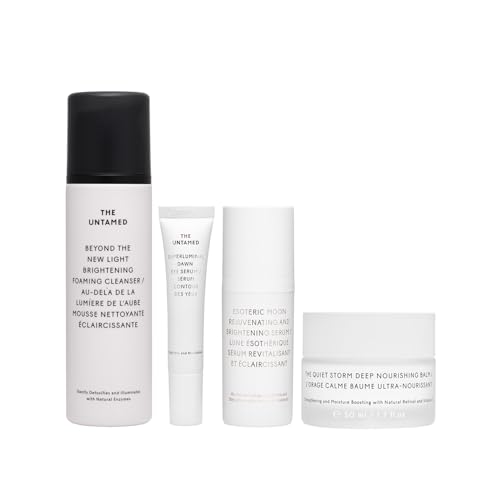 The Untamed Daily Kit – Complete Facial Skincare Set – Cleanser, Eye Serum, Face Serum & Face Cream - Daily Skincare Routine that Helps Transform Your Skin