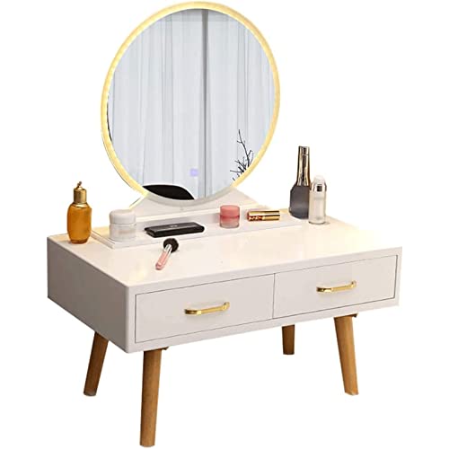 Mesa de maquillaje ZUMAHA con pantalla táctil iluminada para optimizar dormitorios pequeños 2