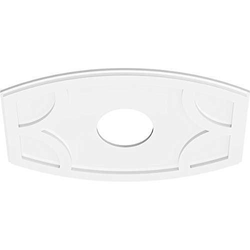 Image of Ekena Millwork CMP30X20KY-07000 Kailey Architectural Grade PVC Contemporary Urethane Ceiling Medallions 30 inchW x 20 inchH x 7 inchID x 16 1 /4 inchC x 1 inchP