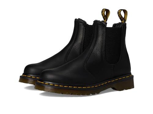 Dr. Martens, Unisex, 2976 WarmWair Leather Chelsea Boot, Black, Mens 9, Womens 10, Medium