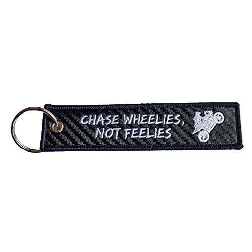 Carbon Moto Gear Motorcycle Keychains (Chase Wheelies Not Feelies)