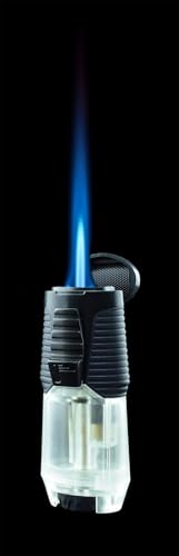 Encendedor para cigarros Jet-line Rubanno llama simple rojo miniatura 3