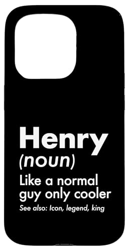 Henry Like A Normal Guy Only Cooler Legend King �t�@�[�X�g�l�[�� �X�}�z�P�[�X iPhone 15 Pro �p