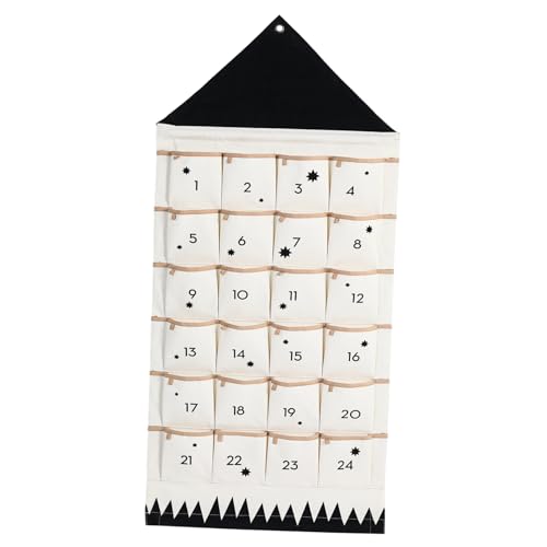 Uonlytech Christmas Wall-mounted Pouch Bag Multi-functional Hanging Storage Organizer Breathable Design for Easy Access to Items Holiday for Boys and Girls and Friends