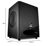 Kali Audio WS-6.2, aktywny subwoofer studyjny (podwójny 6,5-calowy głośnik niskotonowy, oszczędzająca miejsce konstrukcja premium, ciśnienie akustyczne do 120 dB, imponujące pasmo przenoszenia 27 Hz),