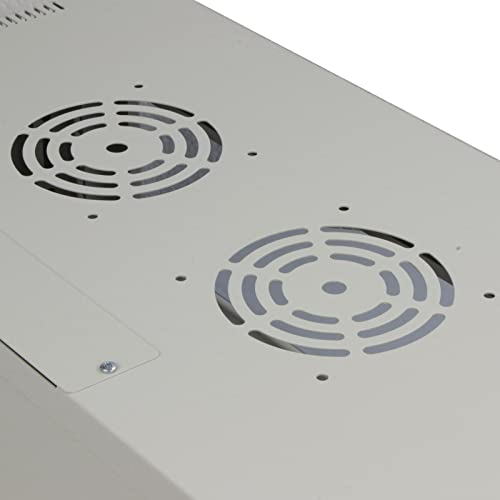 kenable FLAT PACK Wall Mounted Data Cabinet Glass Door for 19 inch Rack 4U 300mm Grey - Image 5