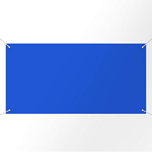 Image of Zonon Large Blank Banners And Signs Polyester Oxford Cloth Sublimation Banner To Decorate With Hanging Rope For Indoor Wall Outdoor Easy Hang Diy Signs For Business Office(Blue,2 x 4 Feet)