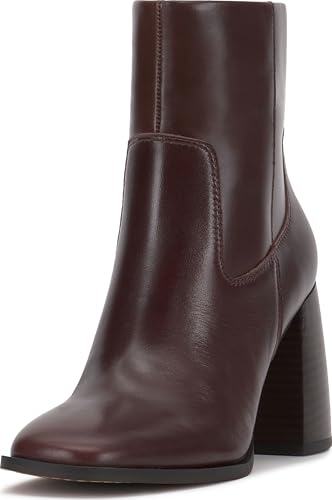 Vince Camuto Women's Dayana Ankle Boot, Rich Mahogany Leather, 6