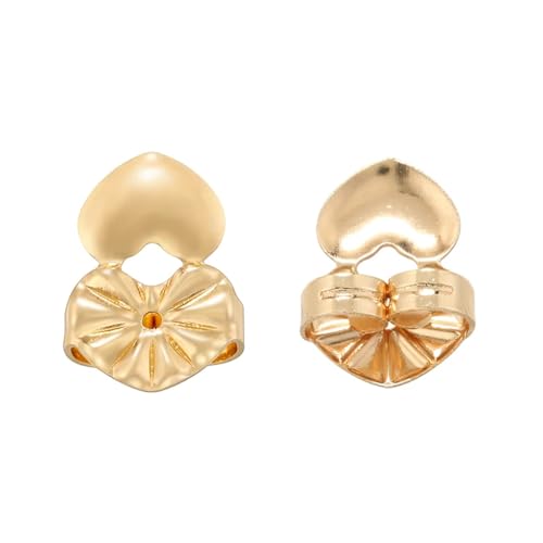 Elevadores de aretes ajustables con base de corazón para creación de bisutería estable 6