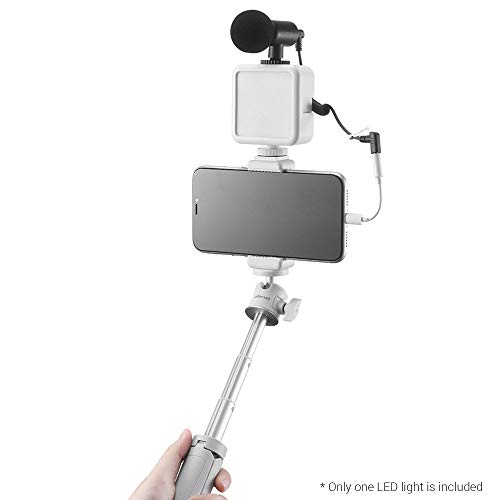 Cucudy VL49 Mini lâmpada LED para fotografia com luz de vídeo 6W regulável 5500K CRI95 + bateria de