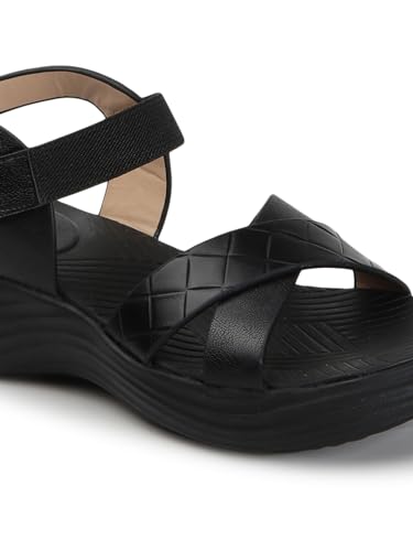Image of Carlton London women's Lightweight Comfort Wedge Heel Slingback Sandals