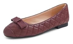 Burgundy Quilted Toe Cap