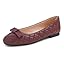 Burgundy Quilted Toe Cap