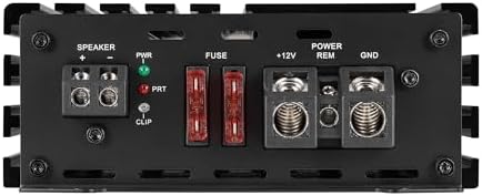 PLINIUS Amplifier Car Audio Monoblock Class D Compact Subwoofer Amplifier, 2/4 Ohm Stable, Low/High Level Inputs, Low Pass Crossover, Mosfet Power Supply