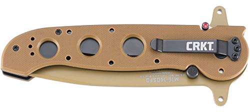 Image of CRKT M16-14DSFG Folding Knife with Liner Lock: 1.4116 Veff Serrations Blade, G10 Handle, Reversible Pocket Clip, M16-14DSFG