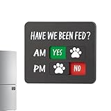 Generisch Hunde Futter Magnet,Acryl Magnetisches zubehör,Magnetisches Futter Erinnerungsschild | Für Tür Wandschrank Box Käfig Küche Wohnung