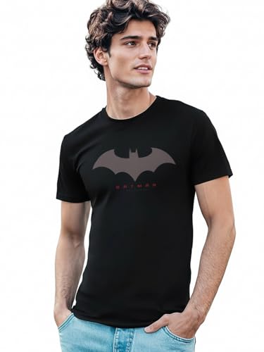 Bewakoof Men's Batman Poster Graphic Print White Round Neck Half Sleeve T-Shirt