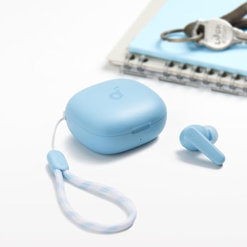 undefined Soundcore by Anker P20i True Wireless Earbuds, 10mm Drivers with Big Bass, Bluetooth 5.3, 30H Long Playtime, Water-Resistant, 2 Mics for AI Clear Calls, 22 Preset EQs, Customization (Light Blue) の商品画像 6
