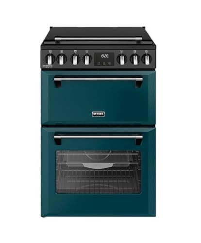 Image of Stoves 60cm wide Double Oven Richmond DX MRA 60Ei RTY Mini Range Electric Cooker with Induction Hob - Deep Marine - A/A Rated