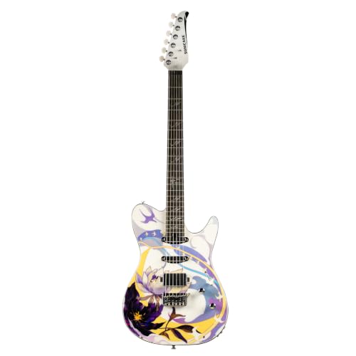 SONICAKE Electric Guitar, Modern Body, Okoume Body Maple Neck, Purple