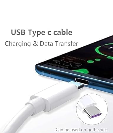 Image of 44W Flash Charger with Type-C Data Cable for Vivo Y35,V25 5G, V23 5G,V25, V23e 5G,V23 Pro 5G, Y75 4G, Y35 5G, 23e, V25e, 21e 5G, V21 Pro, Y73, 21 5G (DP249)