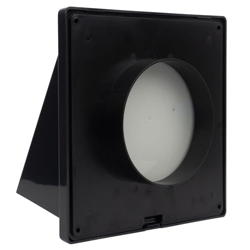 Lüftungsgitter Wetterschutzhaube Ablufthaube Lüftungsrohr ABS Ø 80 100 110 120 125 150 160 VONLIS Ø 100 mm graphit