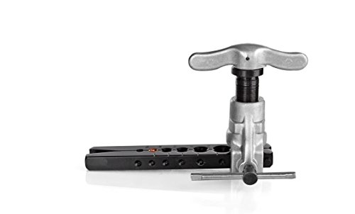 Flaring Tools Set Tubing Pipe 6 Dies Sizes 1/4-3/4Inch 45 Degree Angle Eccentric Cone Type Kit With Copper Brass Aluminum Mild Steel For Water Gas Refrigeration Brake Line Applications #TOP1