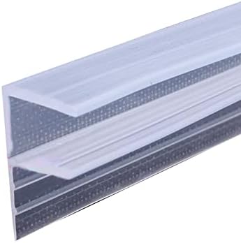H Shape Bath Shower Screen Seal Strip Soft Rubber Shower Door Seal Strip 2 Metres Long Shower Seals Fits 6-10mm Glass for Curved and Vertical Screens or Doors (H-8MM)