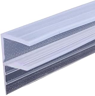 H Shape Bath Shower Screen Seal Strip Soft Rubber Shower Door Seal Strip 2 Metres Long Shower Seals Fits 6-10mm Glass for Curved and Vertical Screens or Doors (H-8MM)